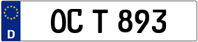 Trailer License Plate